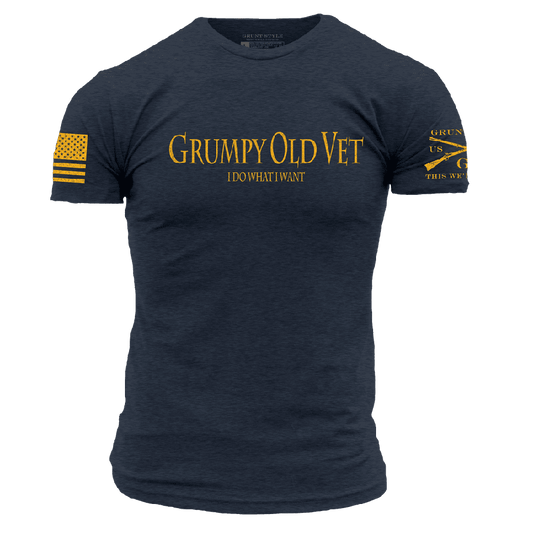 Grumpy Old Vet T-Shirt - Midnight Navy
