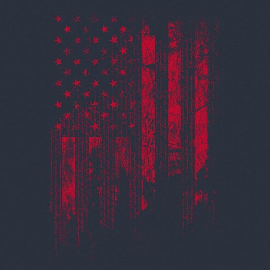 1776 Flag T-Shirt - Midnight Navy